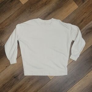 Lululemon Women Sz 6 White Crewneck Sweatshirt